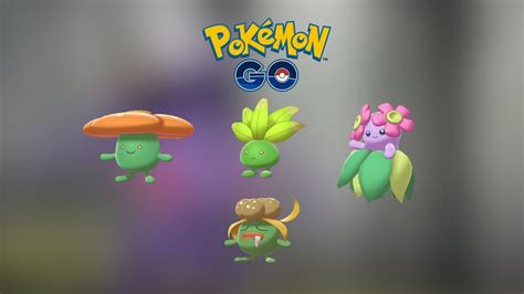 Pokemon GO Shiny Oddish, Shiny Gloom, Shiny Villeplume, Shiny Bellossom ...