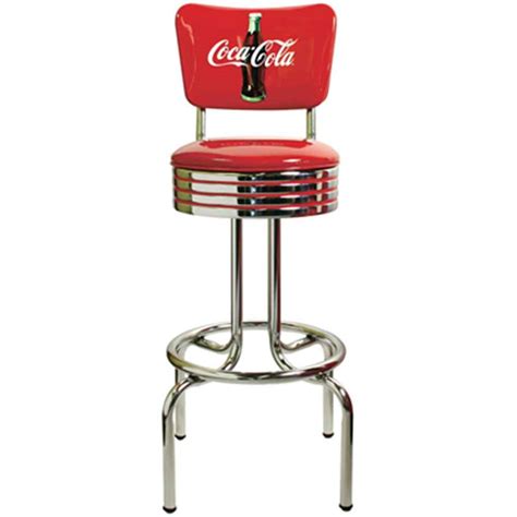 50's Retro Coca-Cola Backed Bar Stool | Millennium Seating