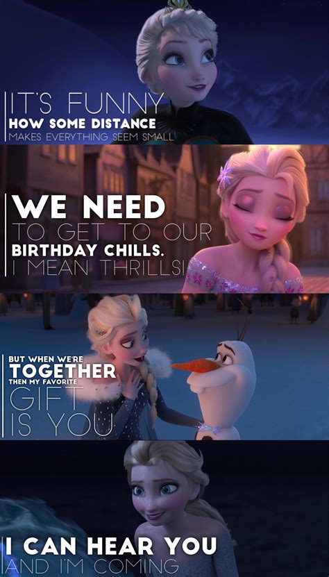 My favorite Elsa quotes from each movie/short :D (Tap to expand) : r/Frozen