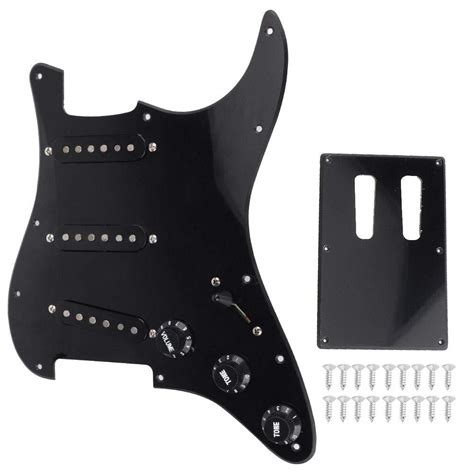 Buy Electric Guitar Pickguard, Black Electric Guitar Pickguard with 7 ...