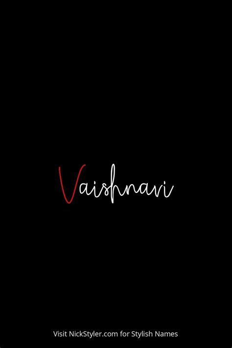 Vaishnavi in 2022 | Stylish name, Name for instagram, Names