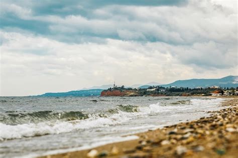 Premium Photo | Cloudy sea view of alexandroupolis of evros region ...