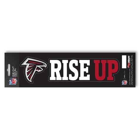 Atlanta Falcons Rise Up Slogan & Logo - Set Of 2 Vinyl Stickers at Sticker Shoppe