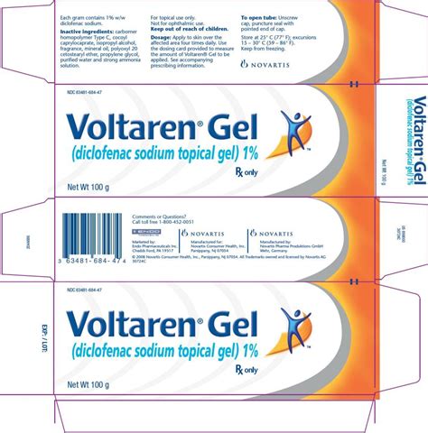 Voltaren Gel - FDA prescribing information, side effects and uses ...