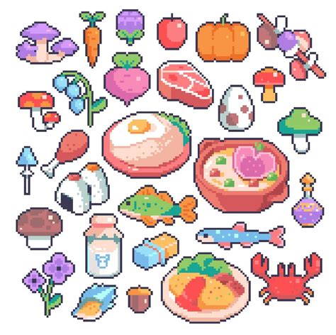 pixel art food - Karina Dehtyar on Twitter - InfographicNow.com | Your Number One Source For ...