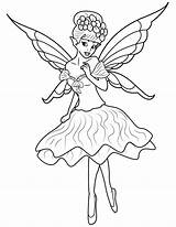 Beautiful Fairy sketch template