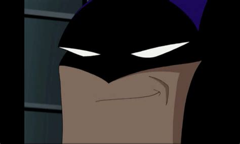 So, the JL8 Batman has a creepy smile, let's see how adult Batman holds ...