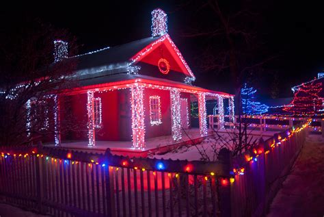 Christmas lights in Upper Canada Village heritage town | L… | Flickr