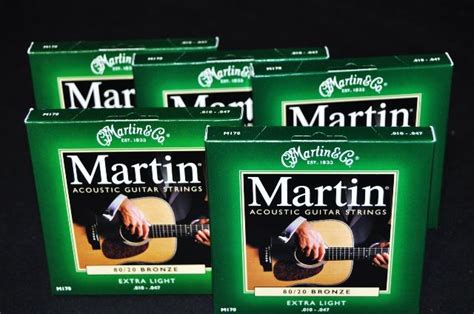 MARTIN M170 EXTRA LIGHT 80/20 (5-PACK) BRONZE ACOUSTIC GUITAR STRINGS | StreetSoundsNYC