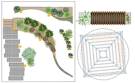 Residential Garden Design DWG - Cadbull