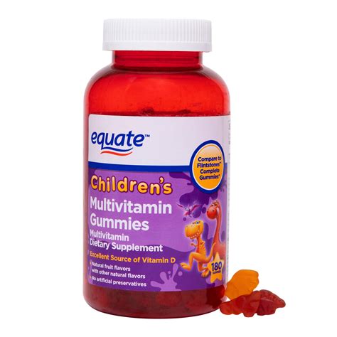 Equate Children's Multivitamin Gummies, 180 Ct - Walmart.com - Walmart.com