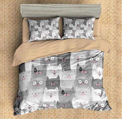 3D Customize Cartoon Cats Bedding Set Duvet Cover Set Bedroom Set Bedlinen | Duvet cover sets ...