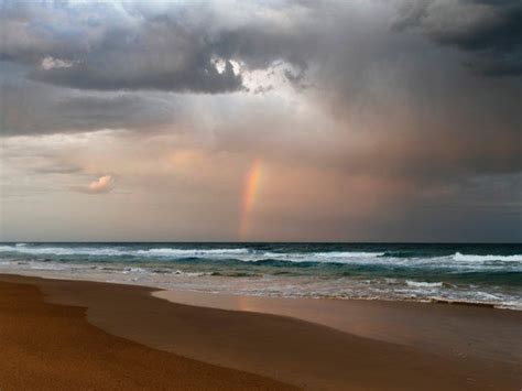 Rainbow Over Sunrise Beach, Queensland, Australia Aurora Photos ...