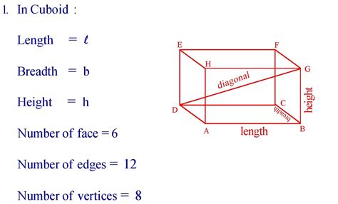 Cuboid Formula In English » Formula In Maths