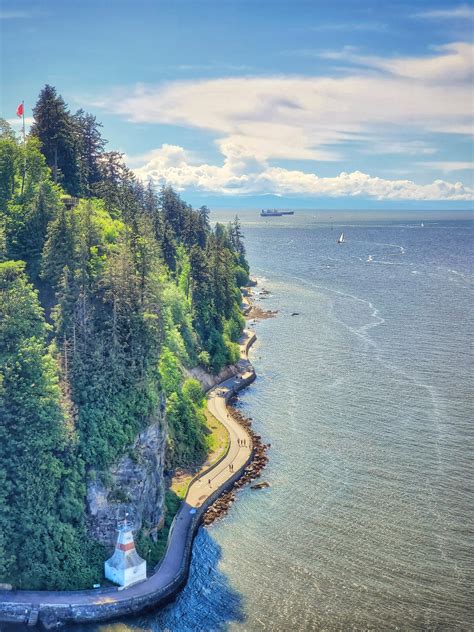 The beautiful Stanley Park Seawall from the Lions Gate Bridge : r/vancouver