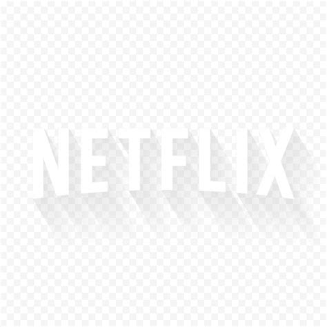 White Netflix Text Rectangle Logo | Citypng