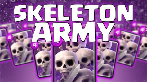 How To Unlock Skeleton Army In Clash Royale : Legendary cards are the rarest cards in clash royale.