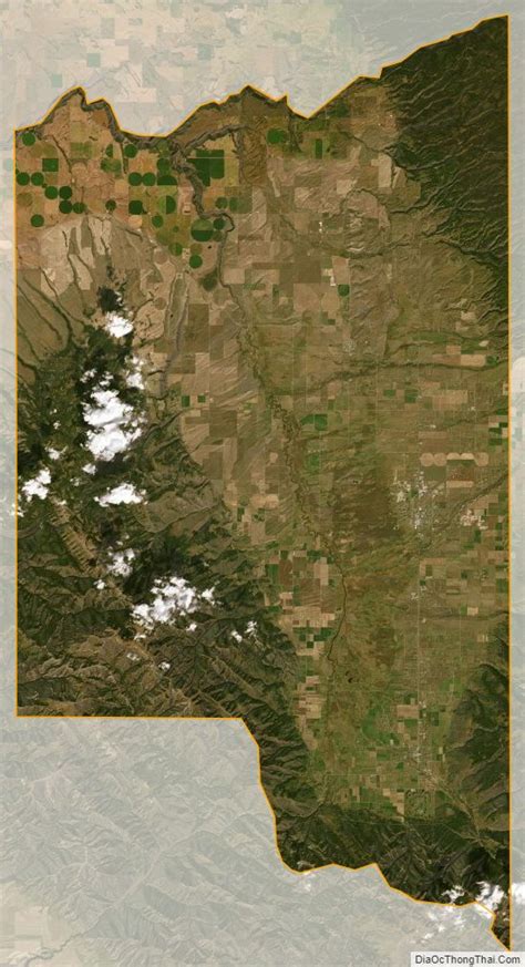 Map of Teton County, Idaho - Thong Thai Real