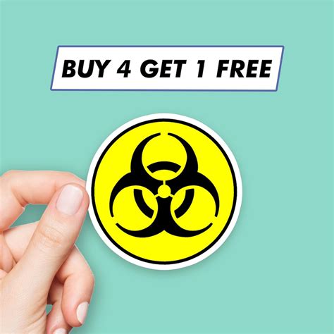 Toxic Biohazard Sticker Cool Symbol Stickers Laptop Stickers Aesthetic Stickers Computer ...