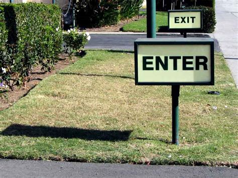 Enter & Exit Signs by Paramount Signs - Downingtown, West Chester, Exton, Frazier, PA