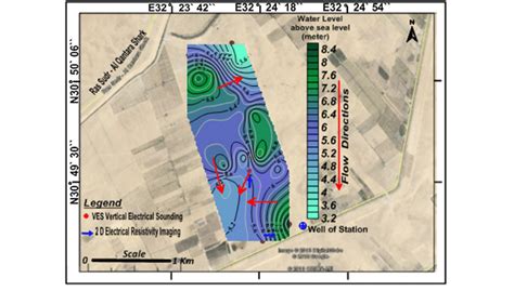 Water table contour map. | Download Scientific Diagram