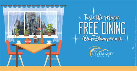 Disney Free Dining 2020 Available for Select Dates | Off to Neverland ...