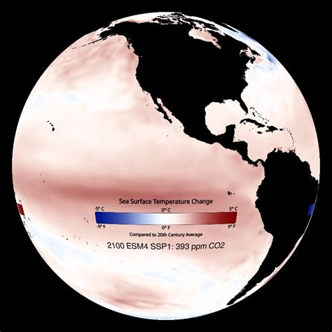 Climate Model - Sea Surface Temperature Change: SSP1 (Sustainability ...