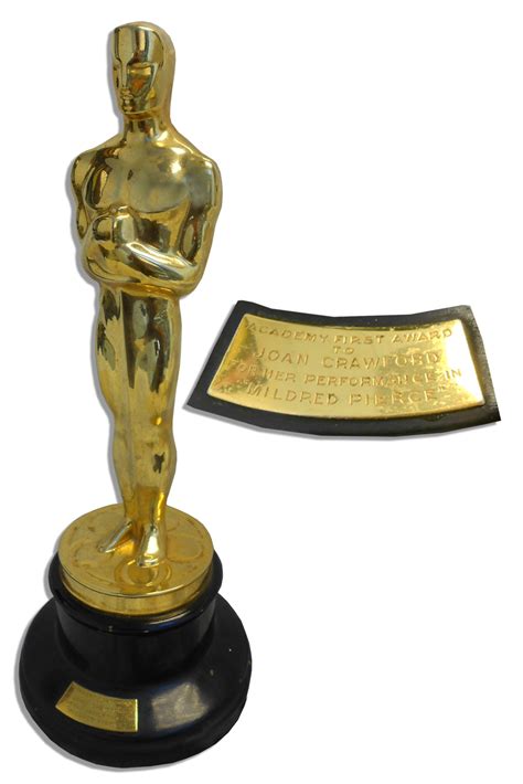 Lot Detail - Joan Crawford's Best Actress Academy Award Oscar For ...