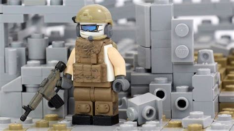 Custom LEGO Modern Military Desert Tan Operator Minifigure - YouTube