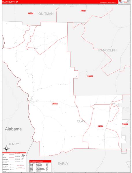 Maps of Clay County Georgia - marketmaps.com