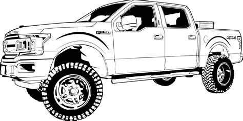 Lifted Chevy Truck Drawings