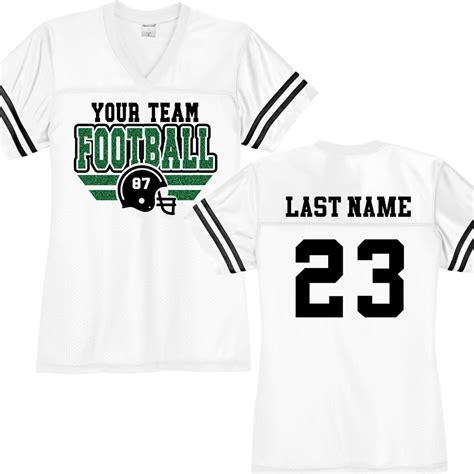 Football Team Jersey with Helmet - Personalized Spiritwear