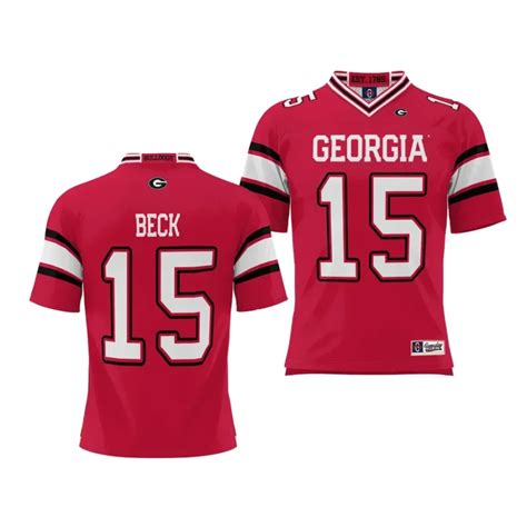 Carson Beck Georgia Bulldogs Red NIL Player Football Youth Jersey ...