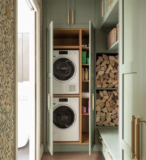 Stackable Washer And Dryer Laundry Room Ideas