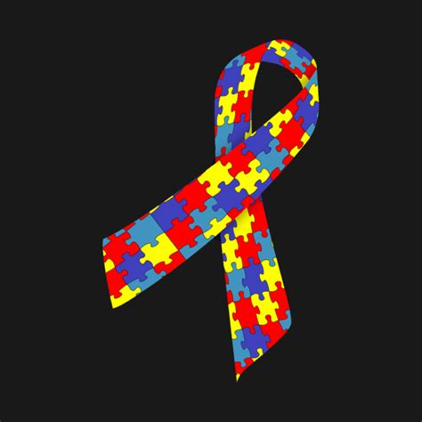 Ribbon - Autism Awareness - Autism Ribbon - T-Shirt | TeePublic