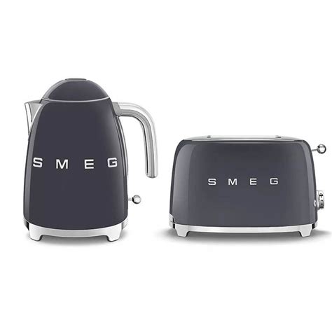 SMEG Bundle - Slate Grey - Toaster + Kettle - Big Dream Makers