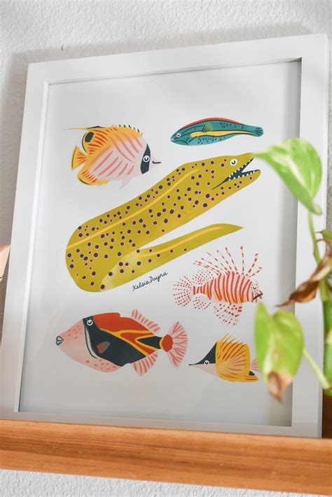 Hawaiian Fish Art Print Hawaii Art Marine Life Art Fish | Etsy