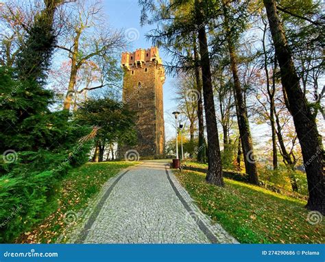 Old castle in Cieszyn park stock photo. Image of tourism - 274290686