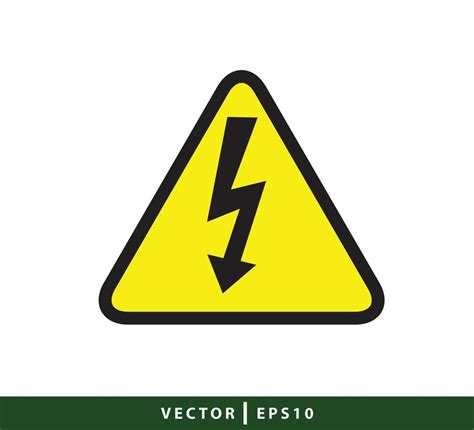 Danger high voltage icon logo design template 9458534 Vector Art at ...