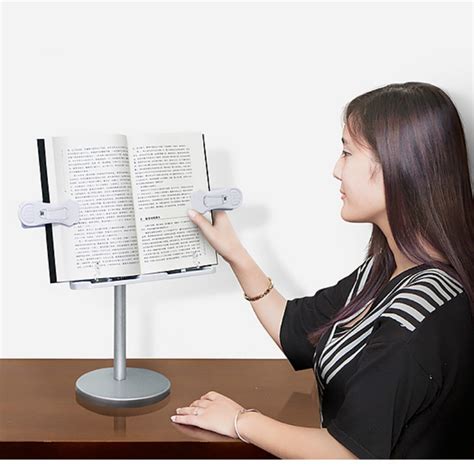 360 Degree Creative Lift Rotary Book Holder Multifunctional Adjustable Book Reading Stand Office ...