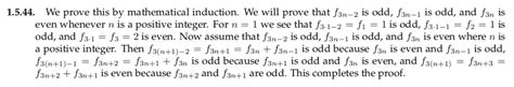 induction - Proof that a Fibonacci number even if and only if 3 divides the index - Mathematics ...