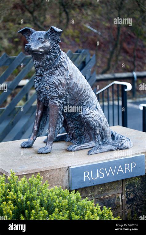 Animal dog statue ruswarp hi-res stock photography and images - Alamy