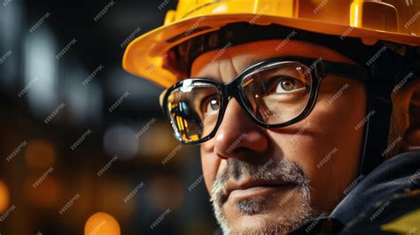 Premium AI Image | Closeup Construction worker in safety gear