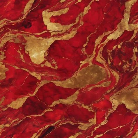 Premium Photo | Vibrant red and gold marble texture wallpaper