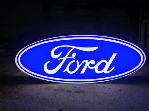 Ford Logo | Ford logo, Ford, Illuminated signs