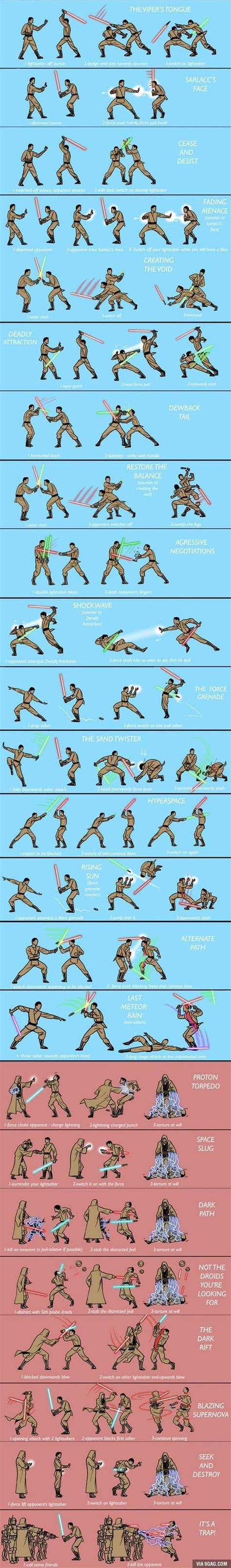 How to win in a lightsaber duel : r/LearnUselessTalents