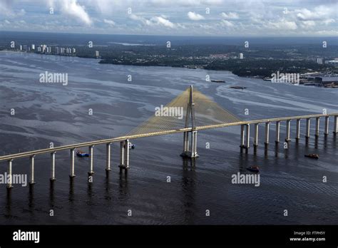 Aerial view of Rio Negro Bridge Stock Photo - Alamy