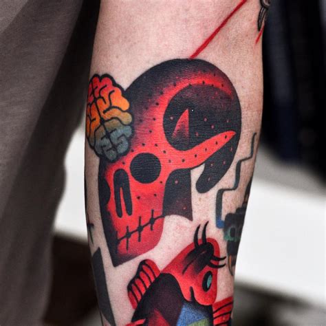 Abstract Skull Tattoo