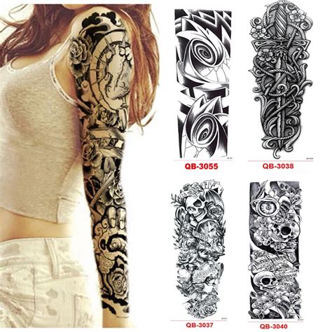 Aliexpress.com : Buy 3pcs Waterproof Temporary Tattoos Stickers For Body Art Flash Tattoo Sleeve ...