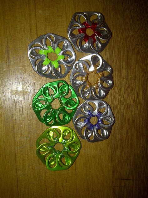 Soda Tab Flowers Soda Tab Crafts, Can Tab Crafts, Bottle Top Crafts ...